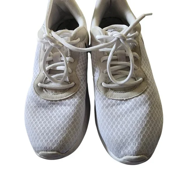 Nike Tanjun White/Metallic Silver Women's Sneaker Size 10 - Picture 4 of 6